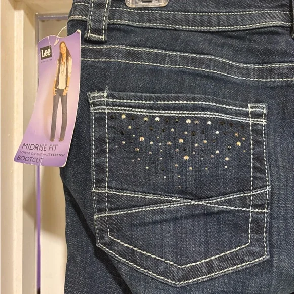 Lee Deep Indigo Boot Cut Jeans - Picture 7 of 10